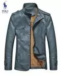 2019U veste ralph lauren homme cuir fashion col rond hot sale 1223 gris